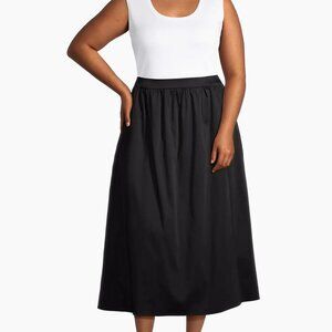 NWT * Ming Wang Pleated Midi-Skirt
